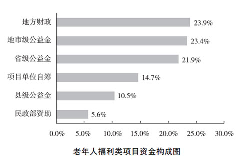 老年人福利类项目资金构成图