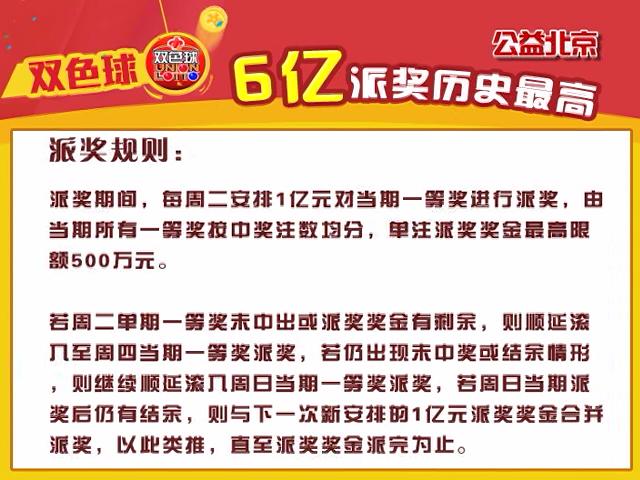 【中彩视频】双色球6周6亿元大派奖