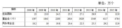 表13    社会组织