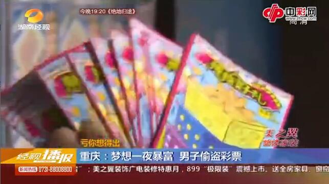 梦想一夜暴富 男子偷盗彩票