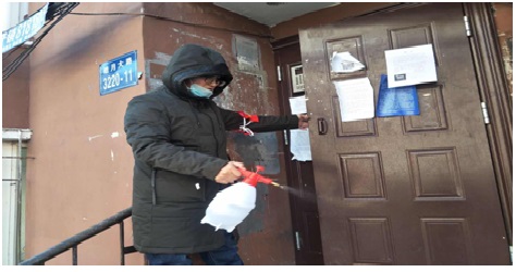 吉林省福彩中心疫情防控志愿者在行动